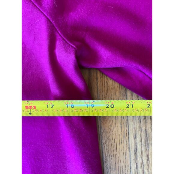 Vintage  Diane Von Furstenburg Purple Midi Jacket Coat  Women's Size 8 - Picture 10 of 11